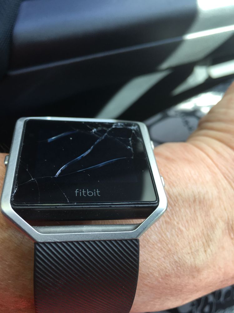 Fitbit blaze shattered store glass