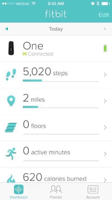 Fitbit Screenshot