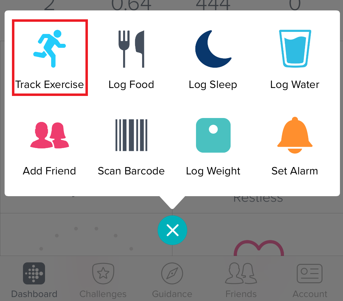 on screen workouts fitbit