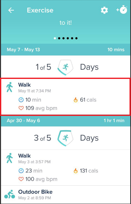 Flame Icon indicating 61 cals