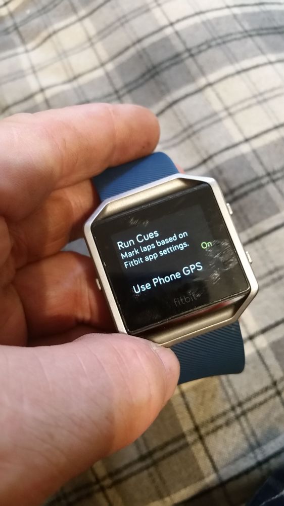 Fitbit blaze running online