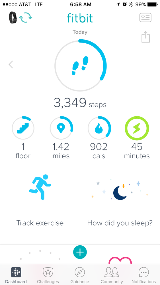 Active minutes on fitbit not online working