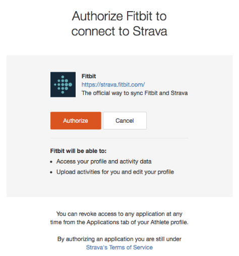 fitbit upload to strava