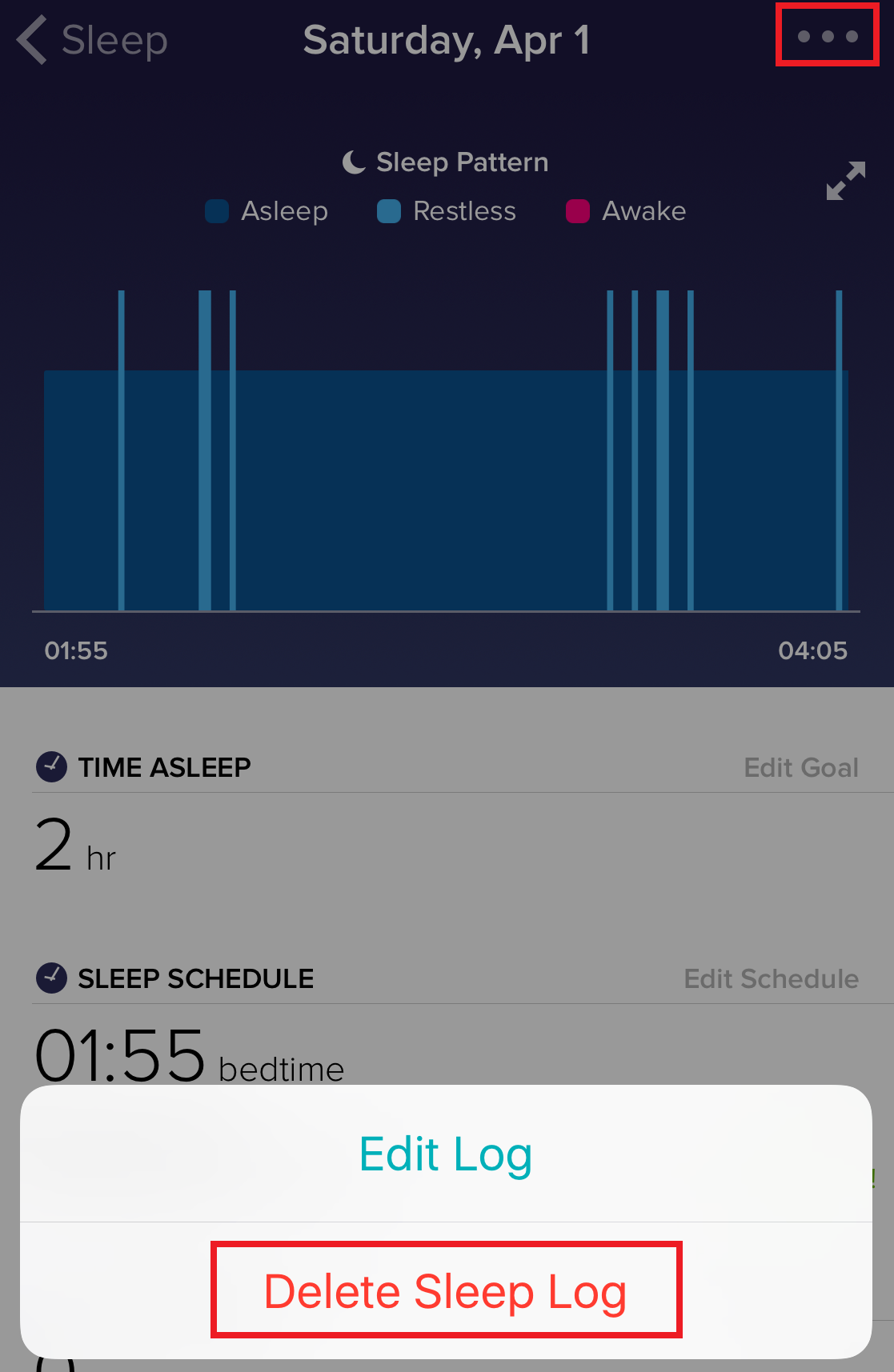 How to delete sleep logs? - Fitbit 