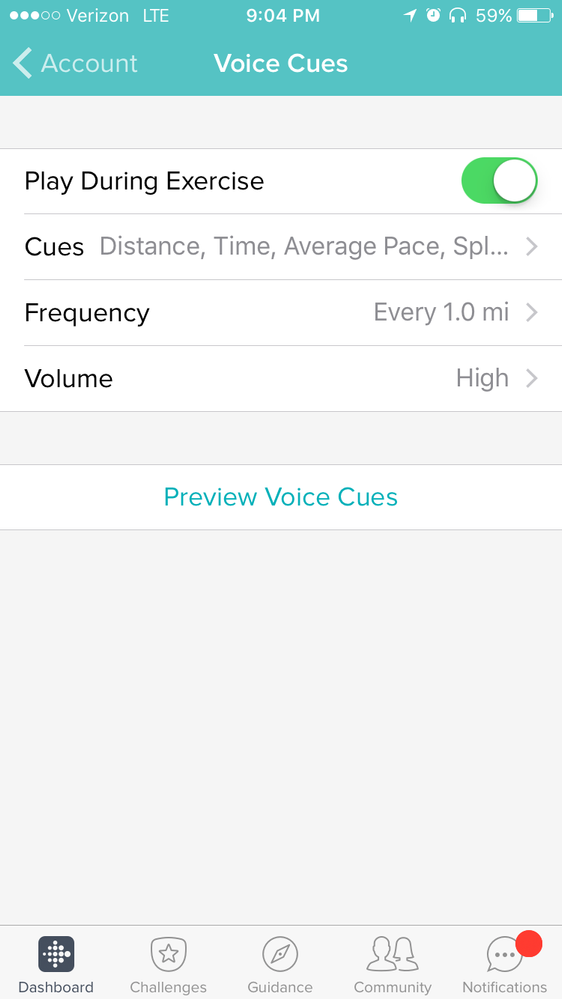 Voice cues