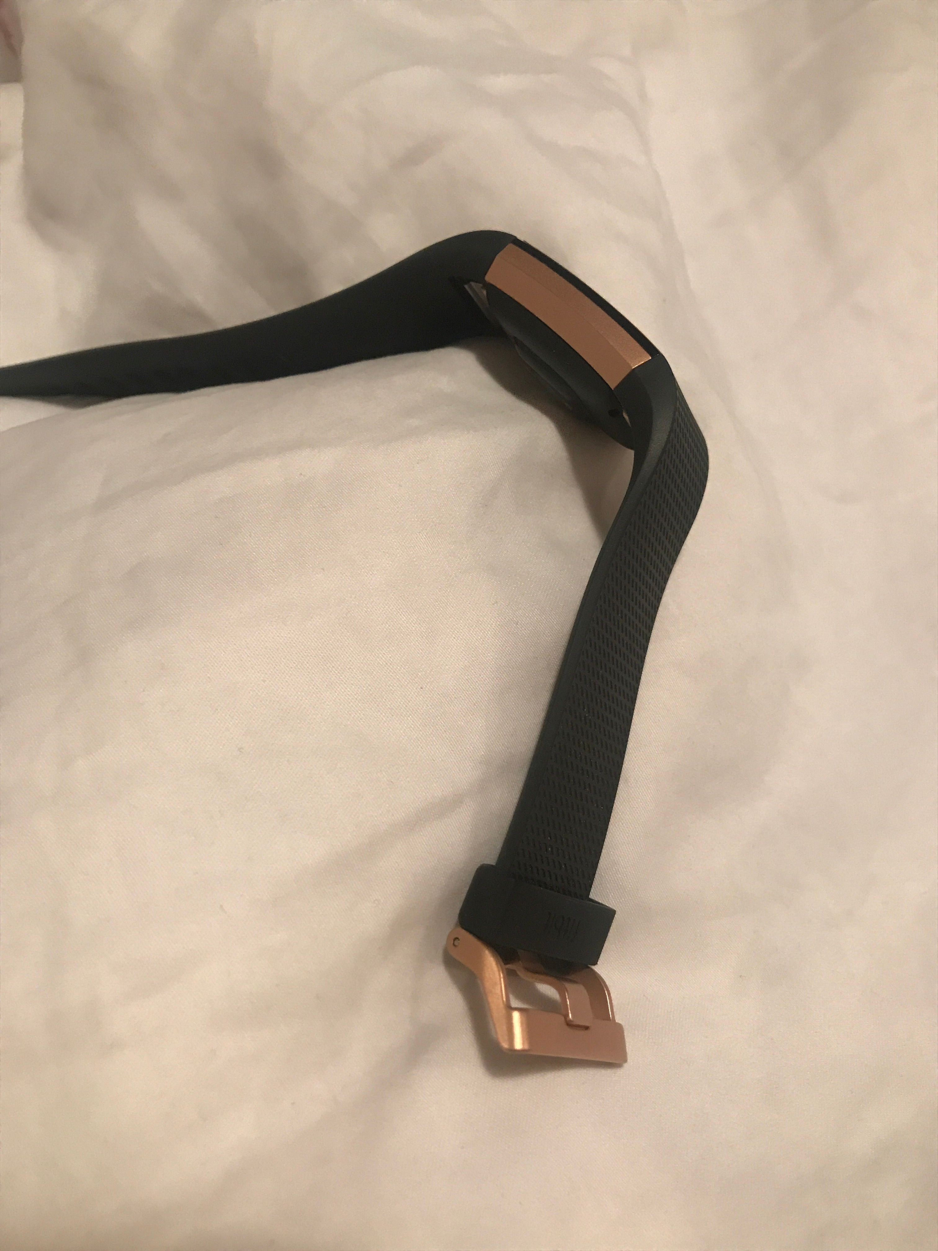 fitbit black and rose gold