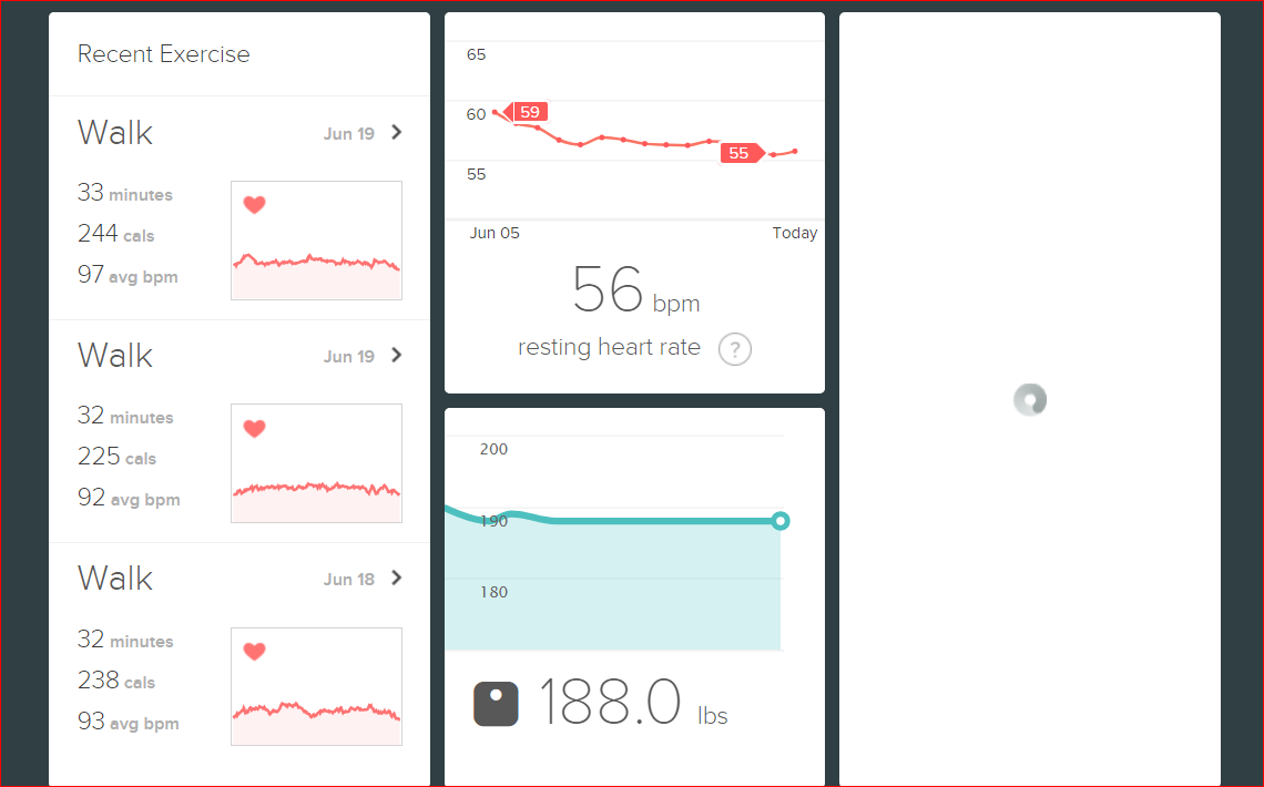 Solved: Dashboard circle of death - Fitbit Community