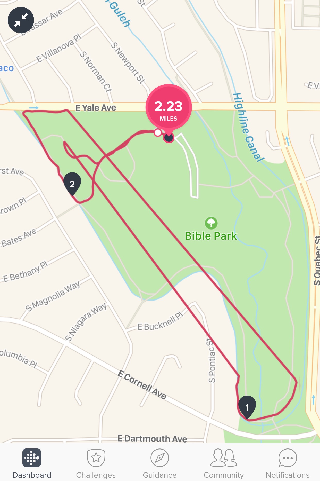 Fitbit store run map