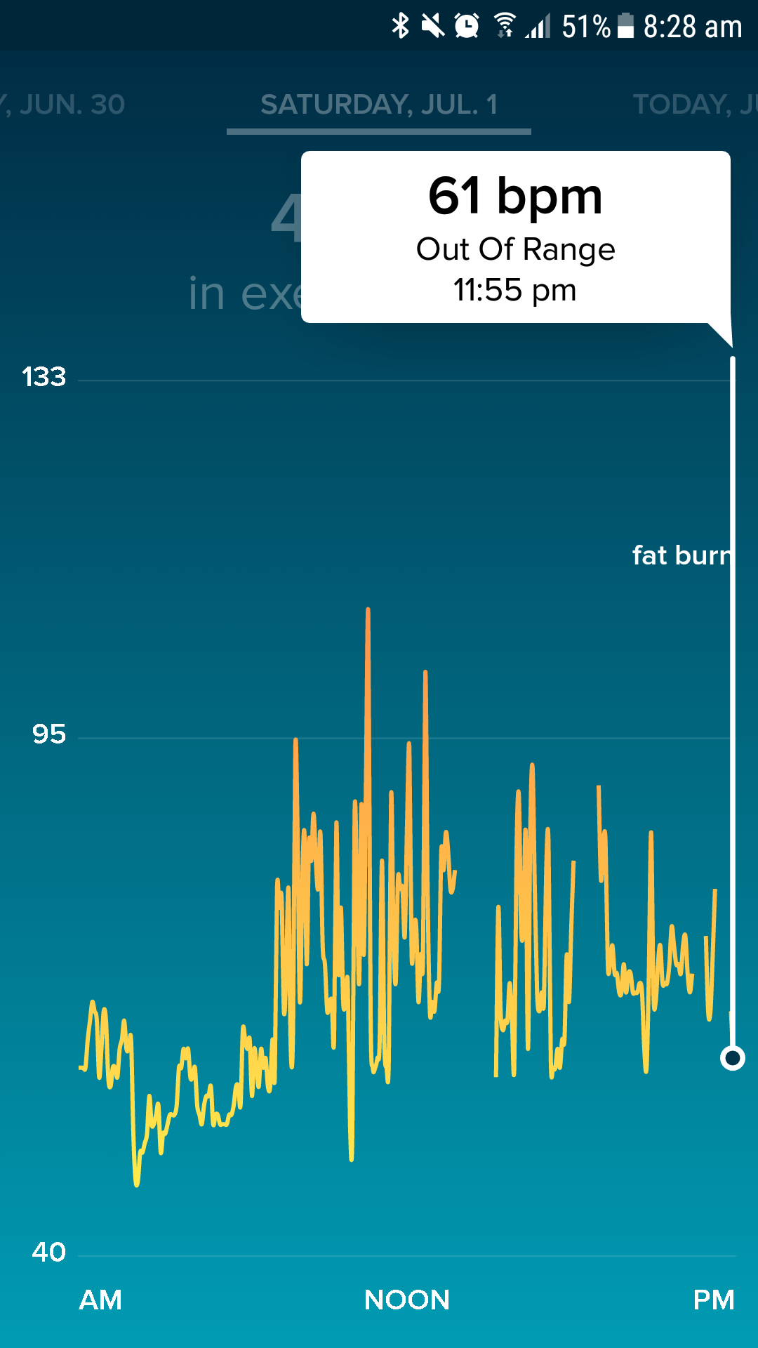 Fitbit max best sale heart rate