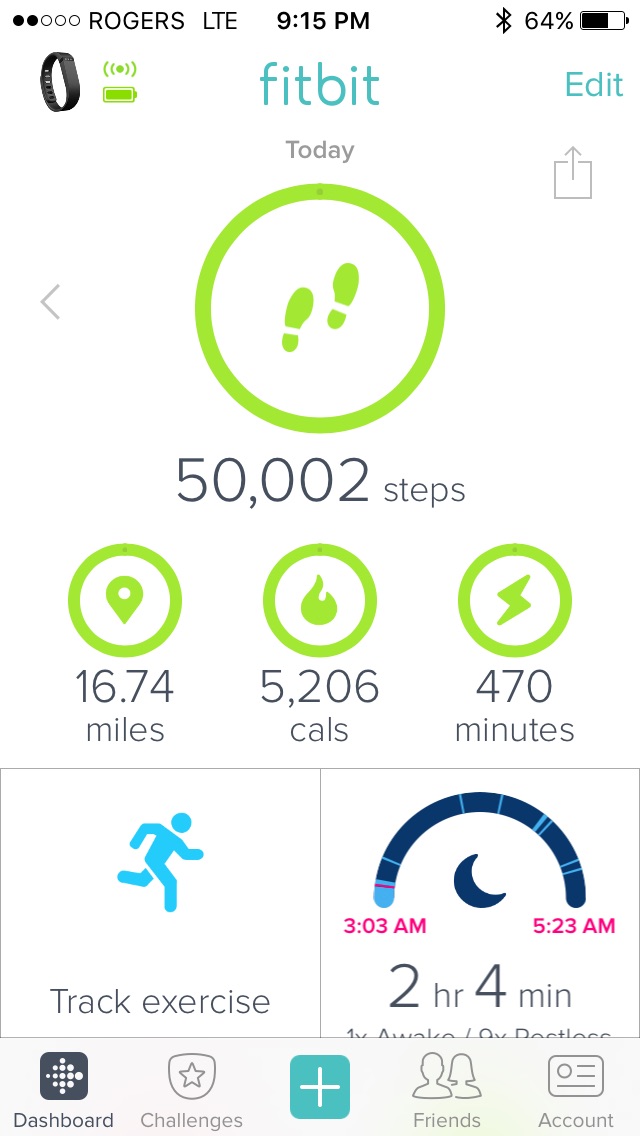 fitbit 30000 steps