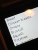 Grocery List sent to Blaze