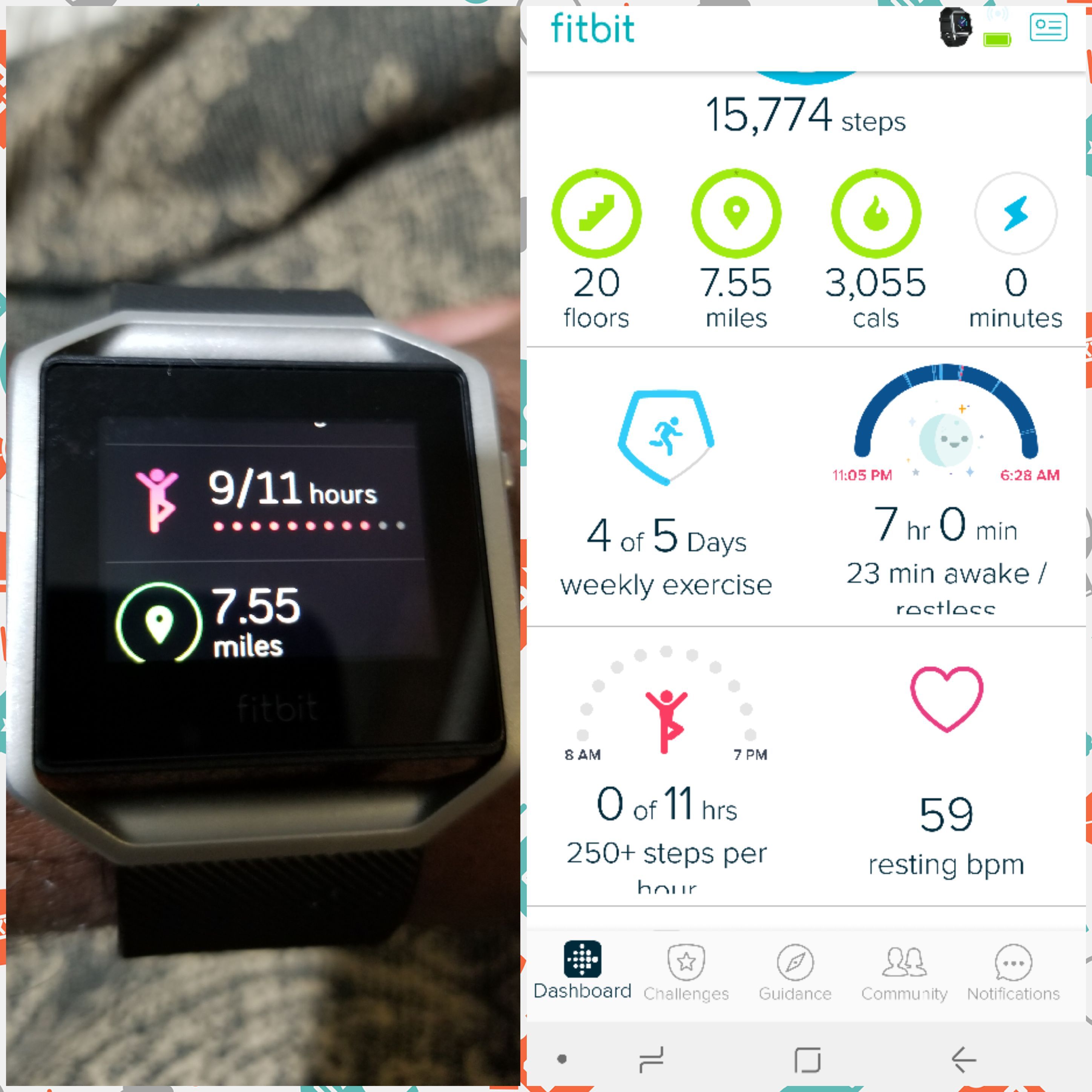 fitbit not showing steps