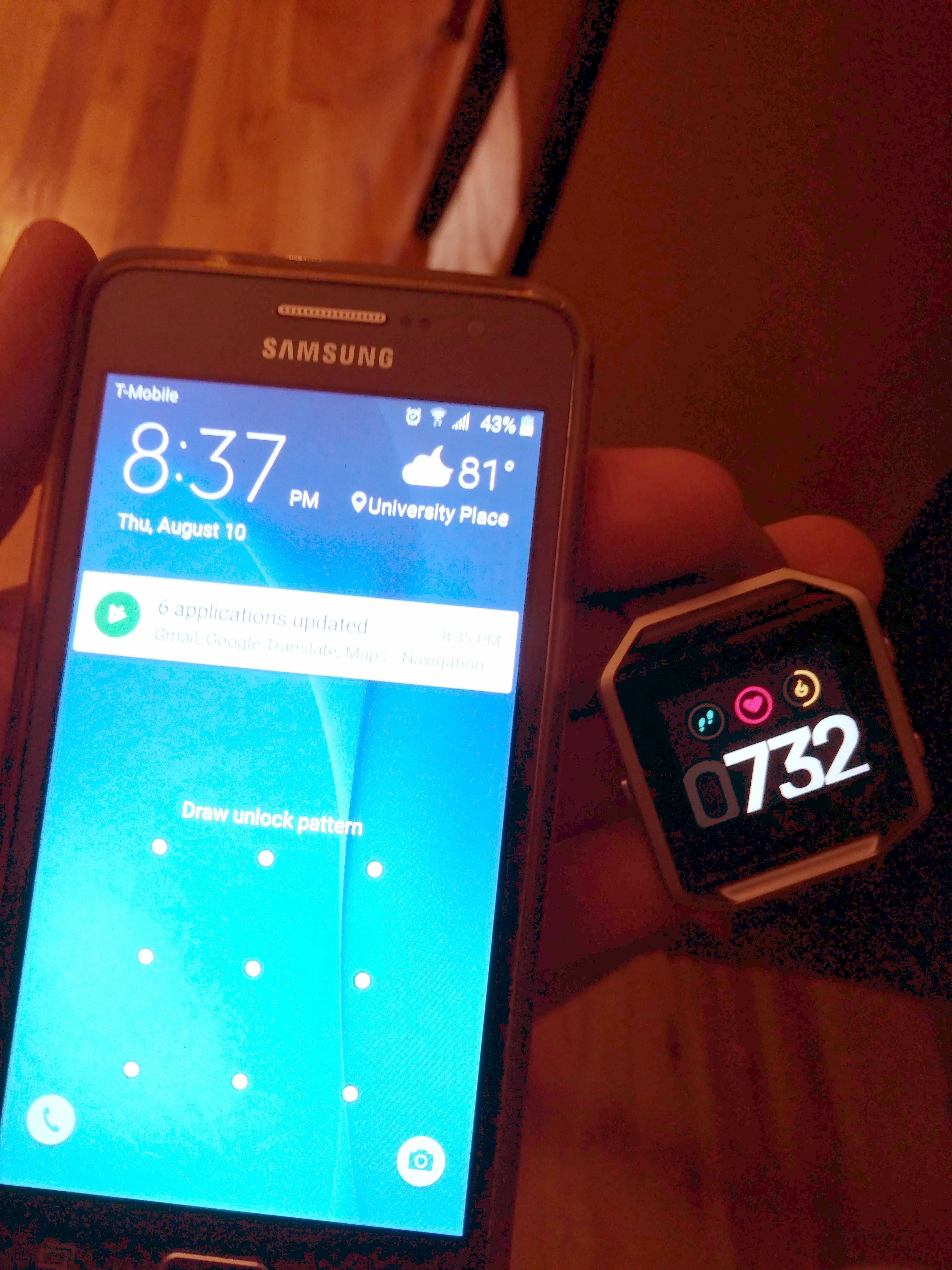 sync fitbit blaze to phone