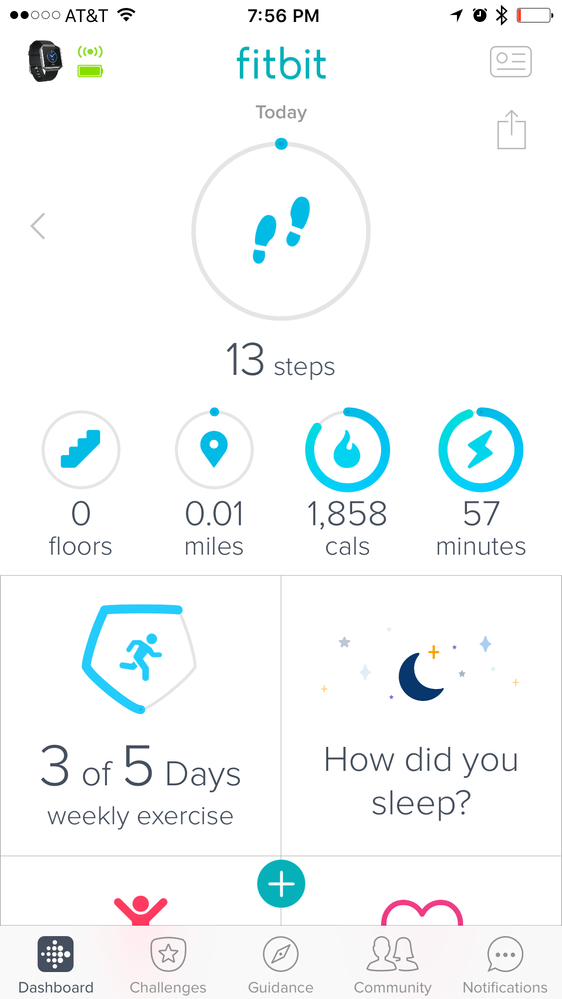 fitbit stopped tracking steps