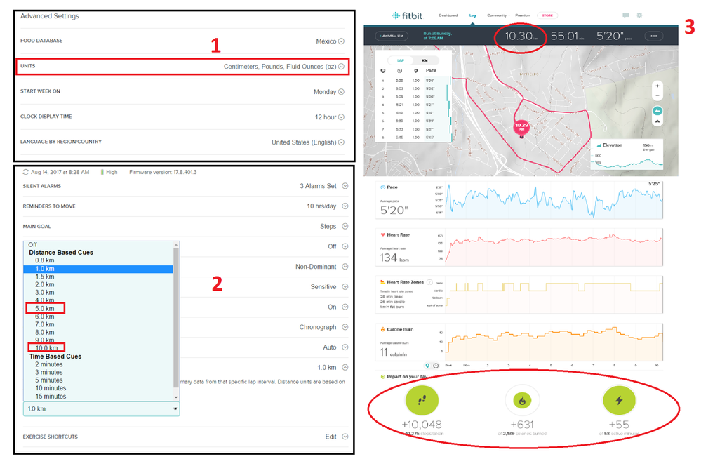 5K 10K split times Fitbit Community