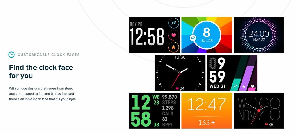 how to change clock face on fitbit ionic