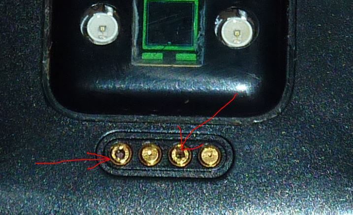 Found holes in the charging terminals 