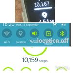 Noice the time and steps, location is off