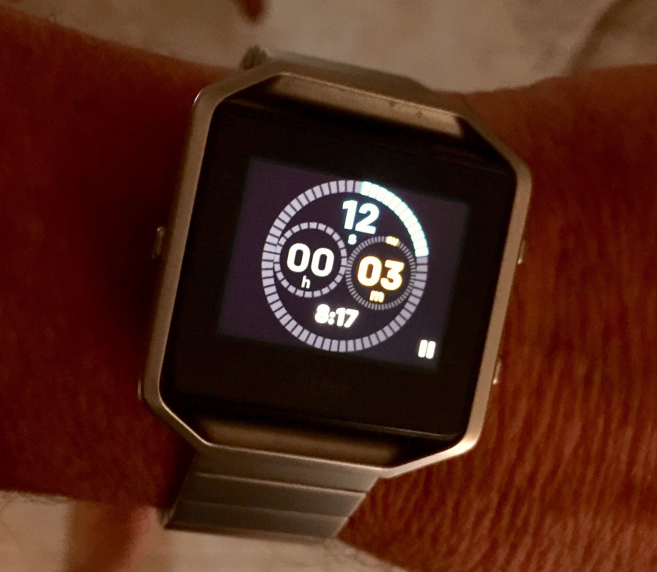fitbit with analog watch