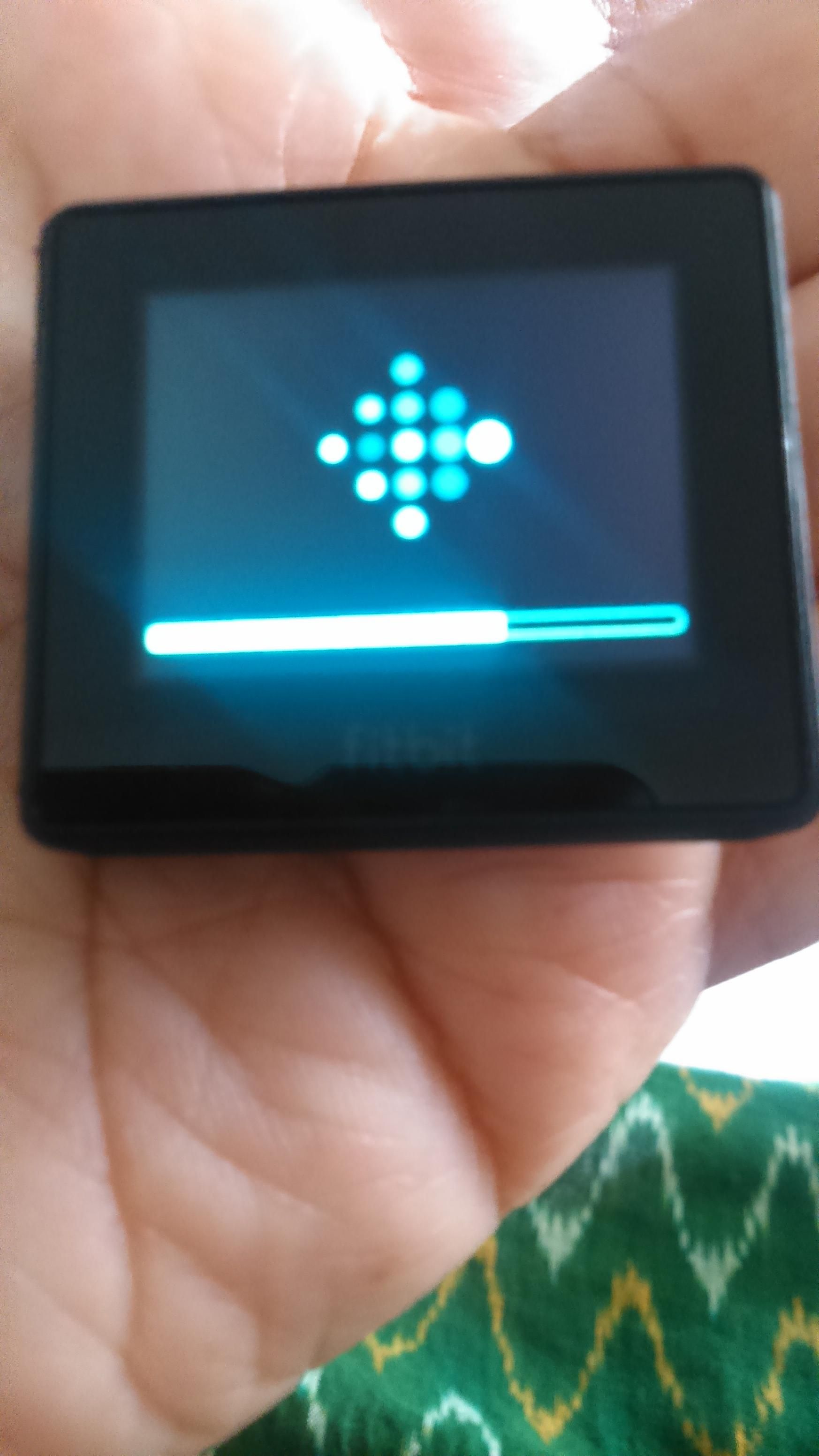 fitbit blaze frozen screen