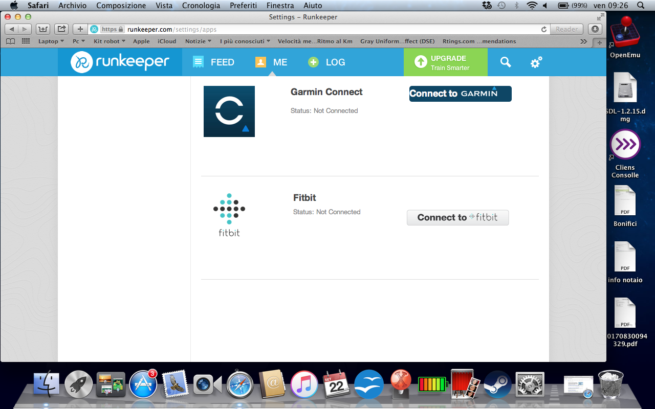 does runkeeper sync with fitbit