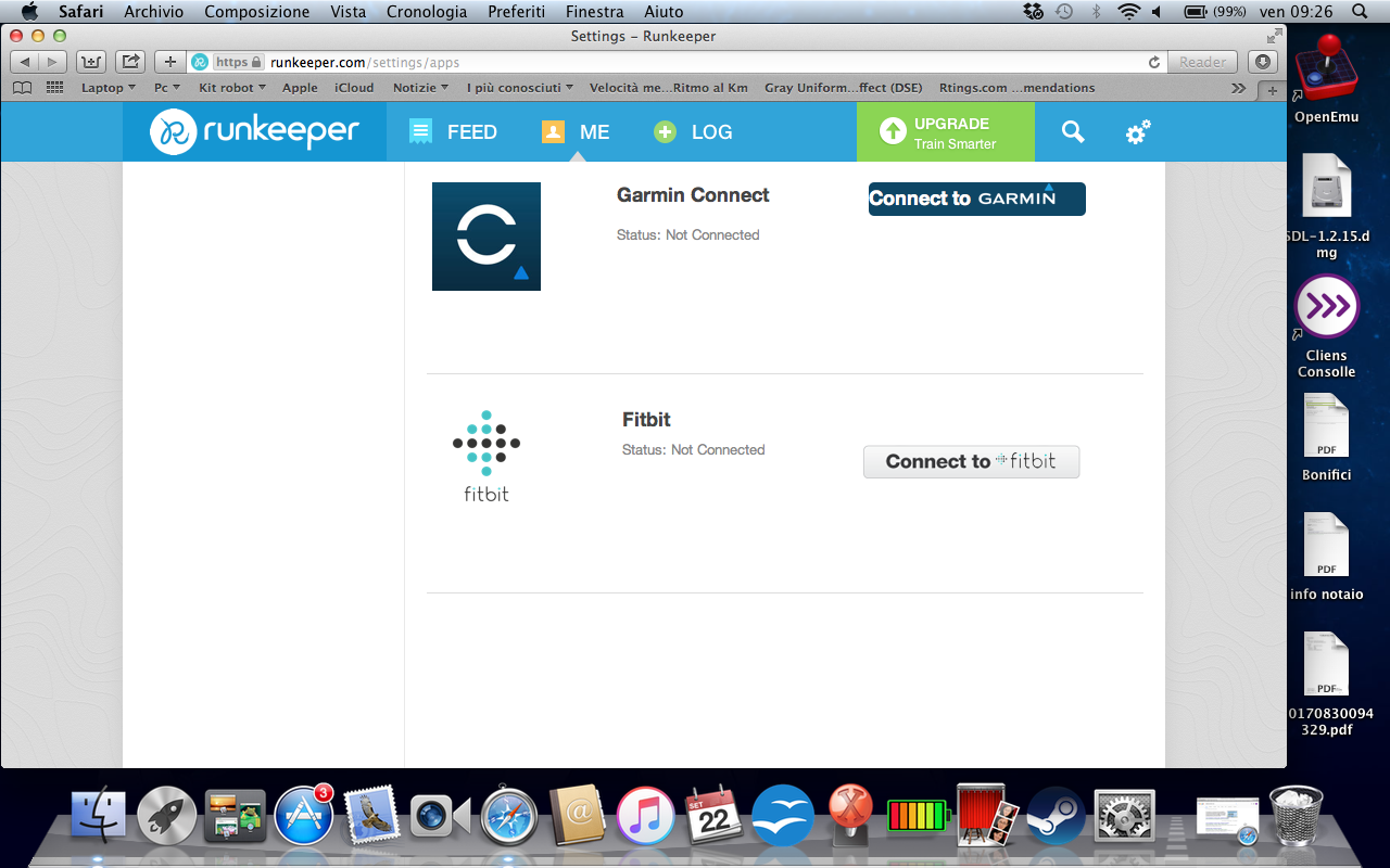 sync fitbit to runkeeper