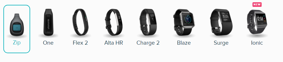 different types of fitbit chargers