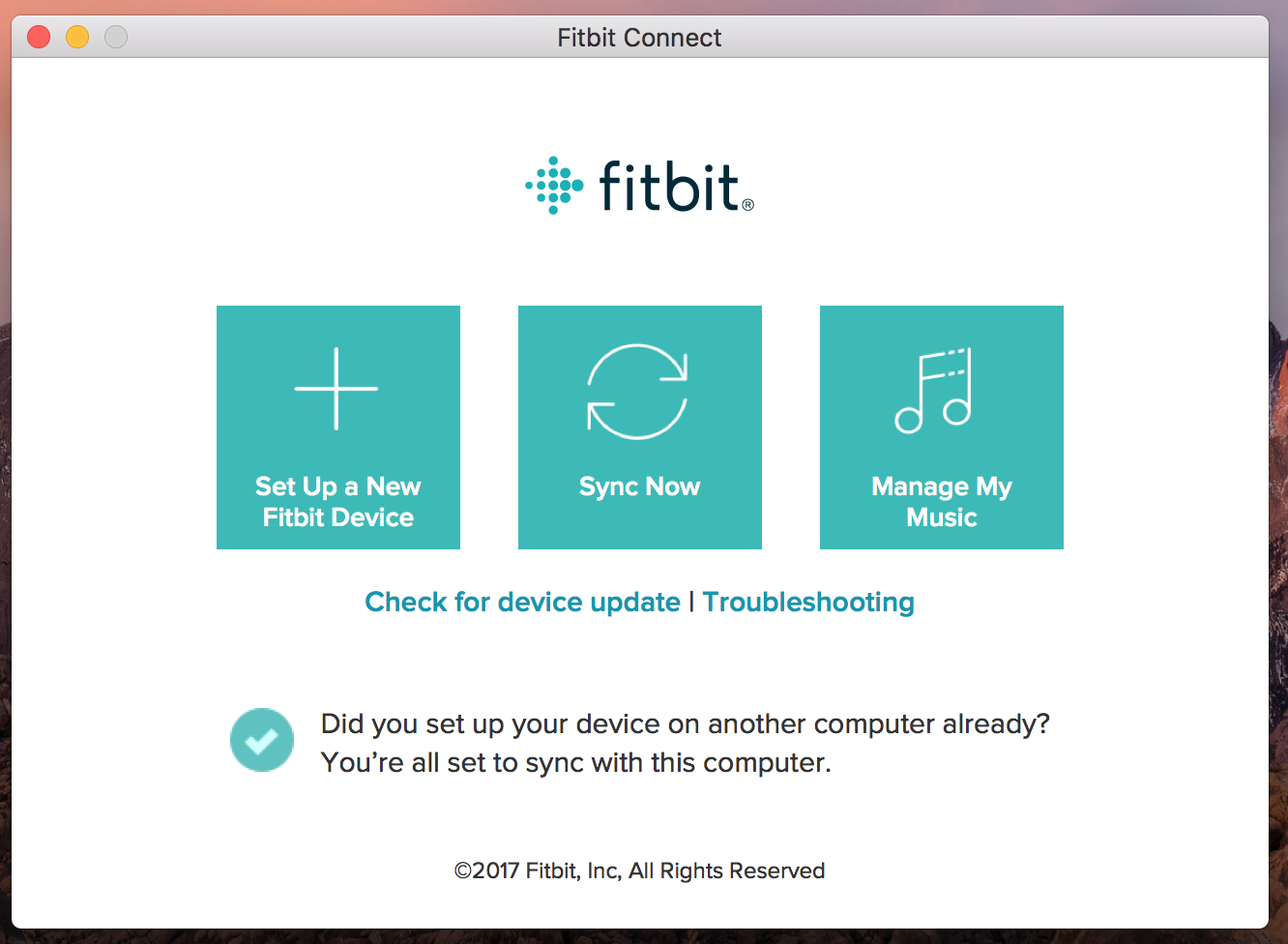 fitbit ionic desktop app