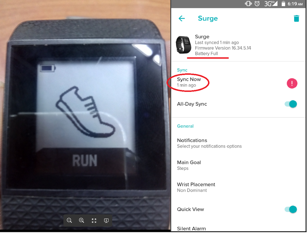 fitbit runs out of battery fast