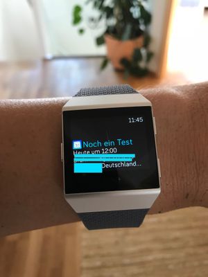 Eine Nachricht! Auf meinem Ionic! Ganz von selbst!