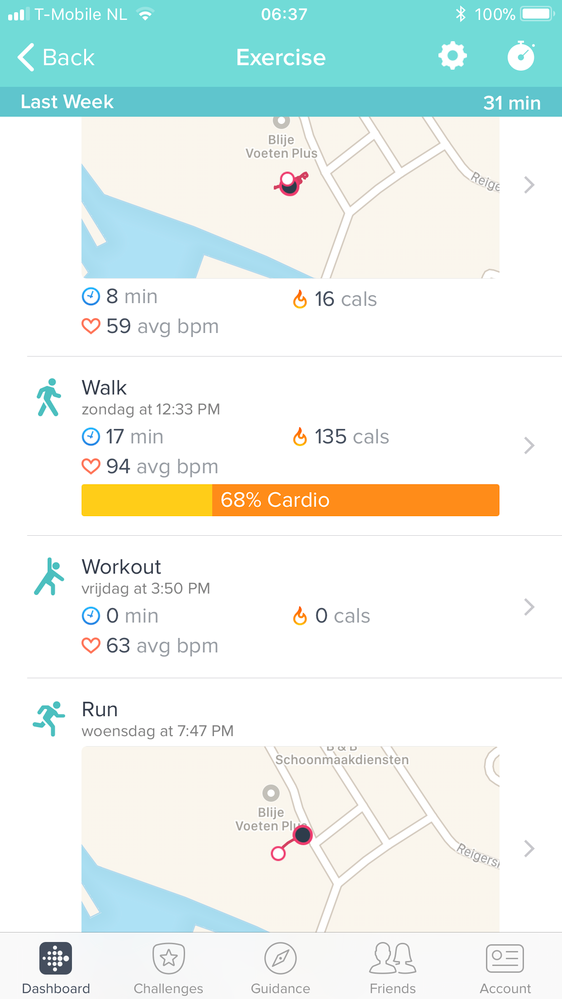 Fitbit best sale mobile run