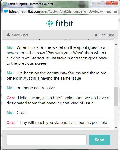 fitbit help chat