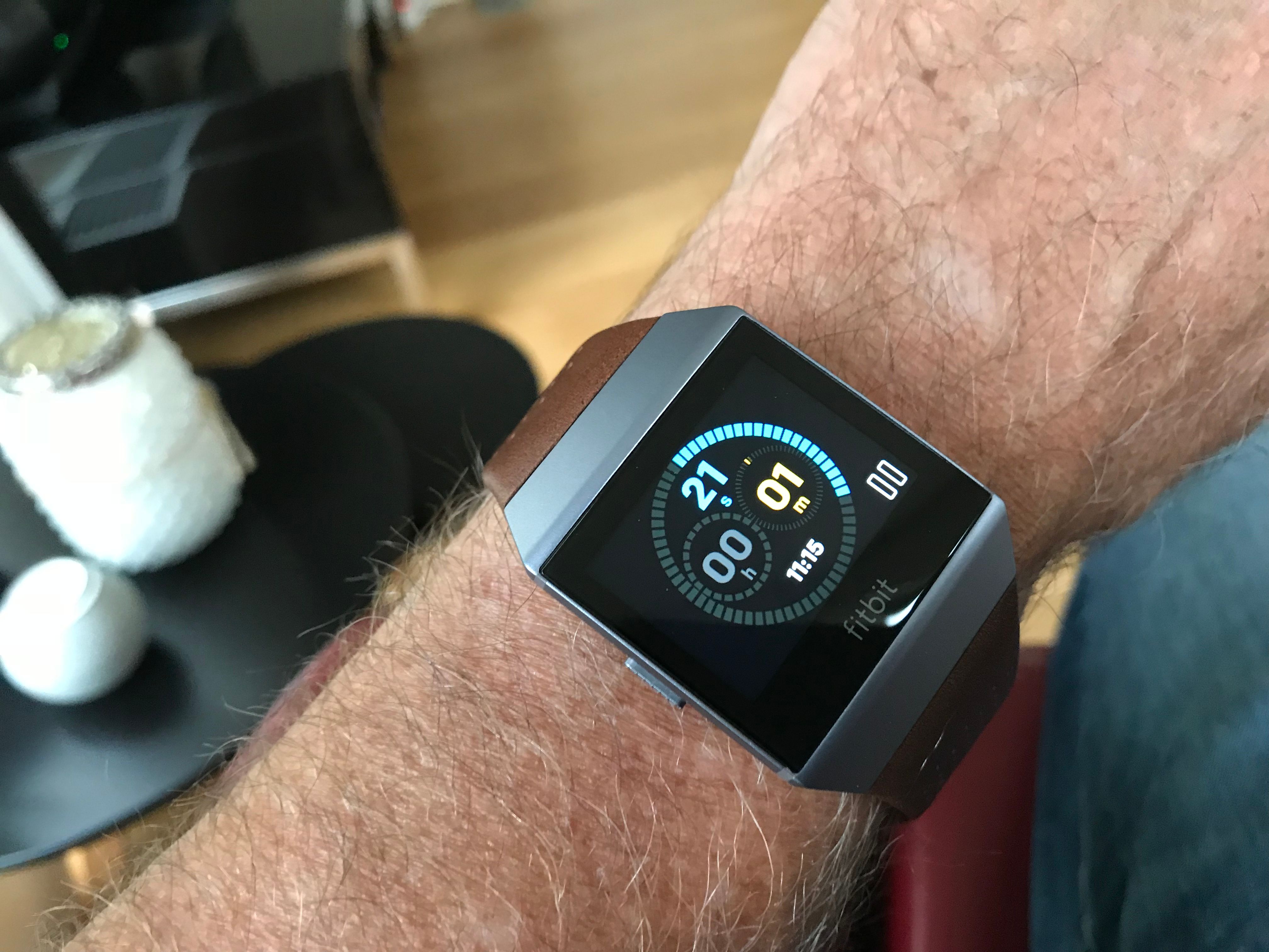 fitbit with stopwatch
