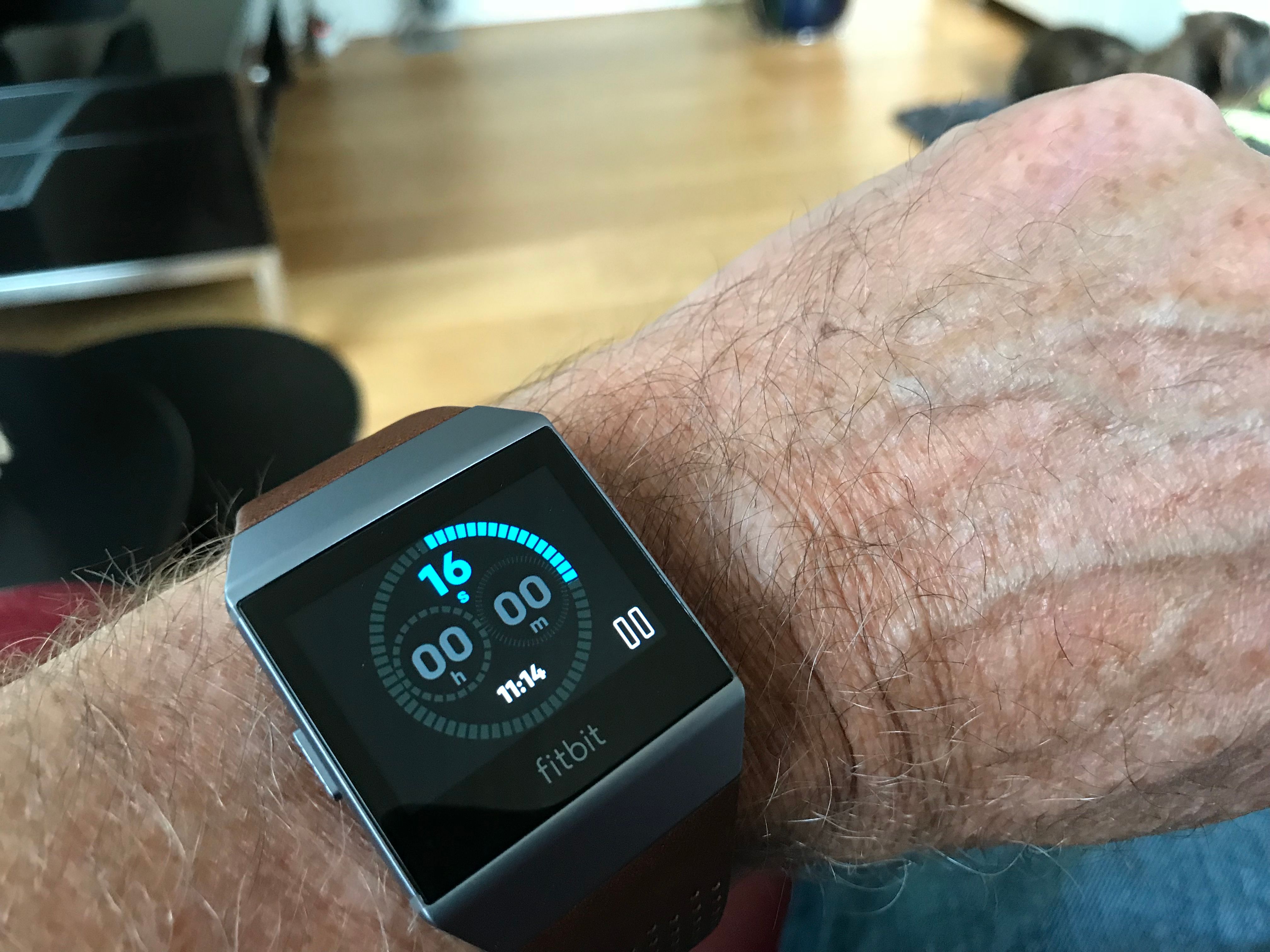 fitbit with stopwatch