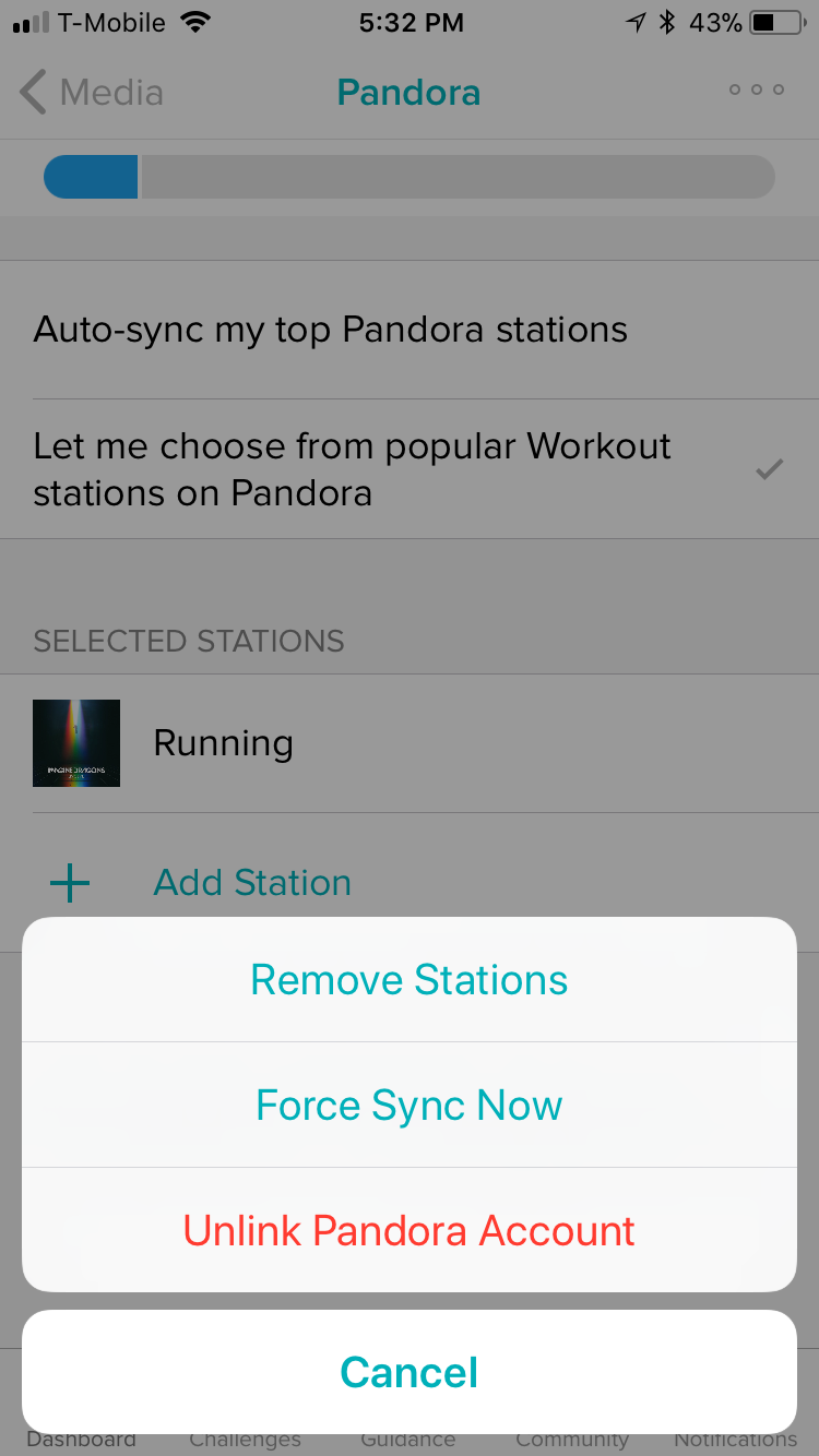 how to get pandora to work on fitbit versa 2