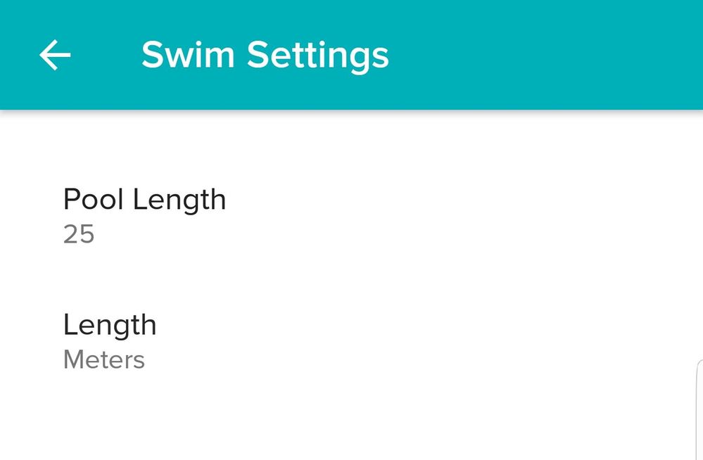 how to set pool length on fitbit charge 3