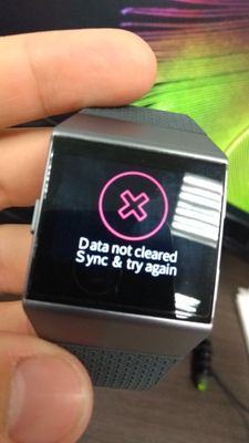 Resetting store ionic fitbit