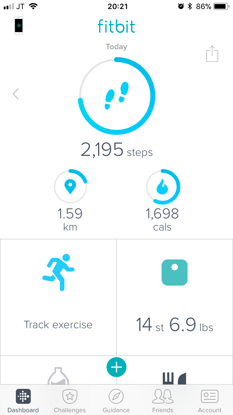 fitbit app steps