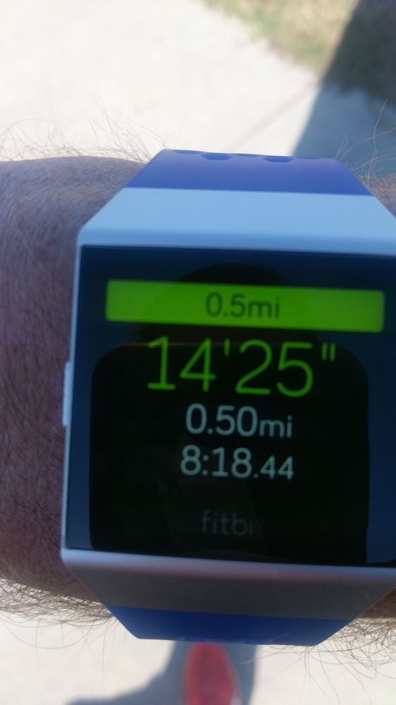 Fitbit ionic hot sale running pace