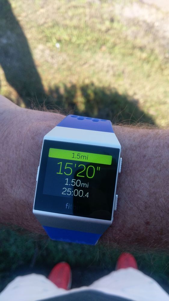 Fitbit ionic running sales pace