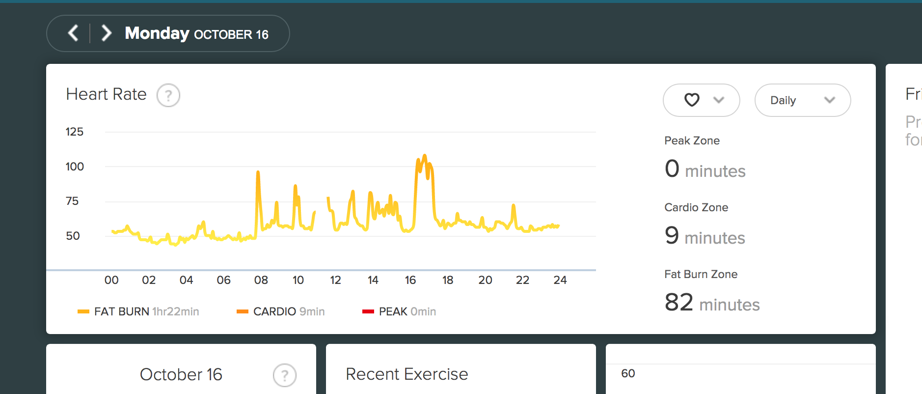 Fitbit heart rate tracker hot sale