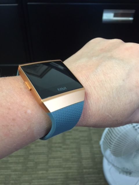 fitbit ionic slate blue & burnt orange