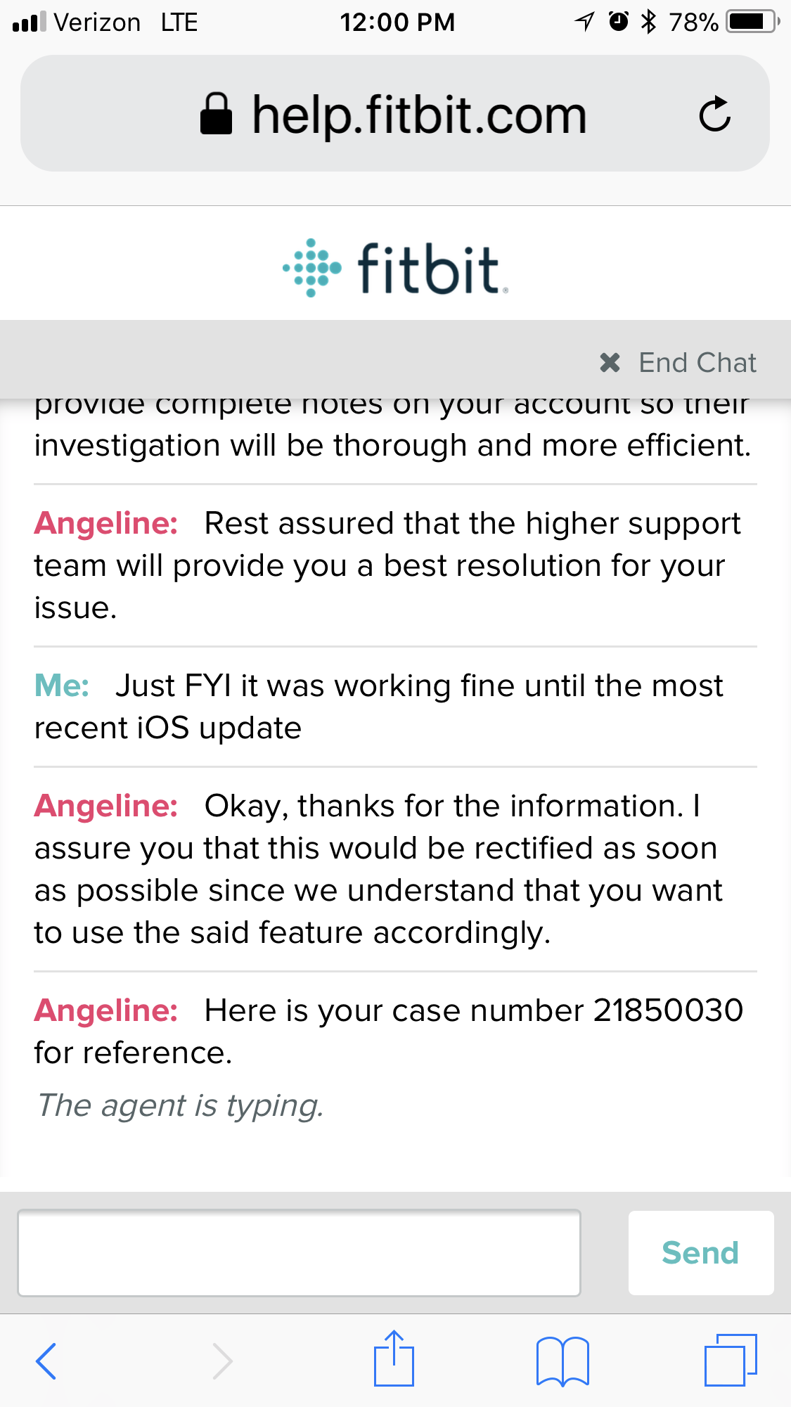 fitbit help chat