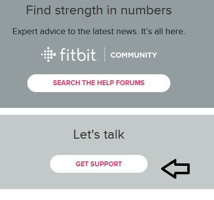 Fitbit best sale help site