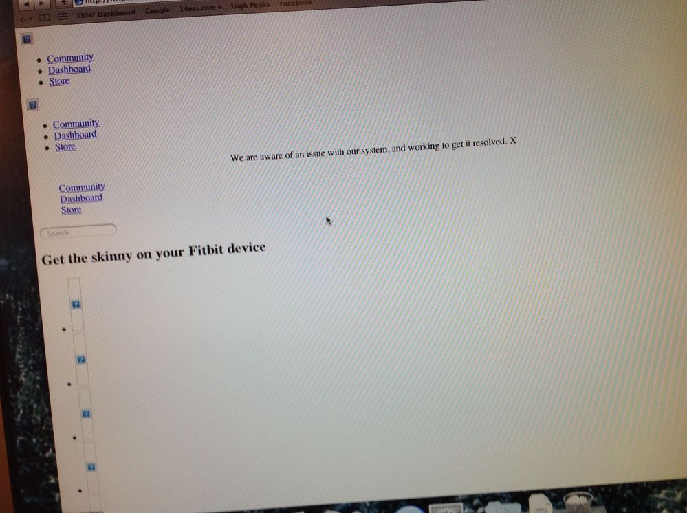 dashboard screen shot