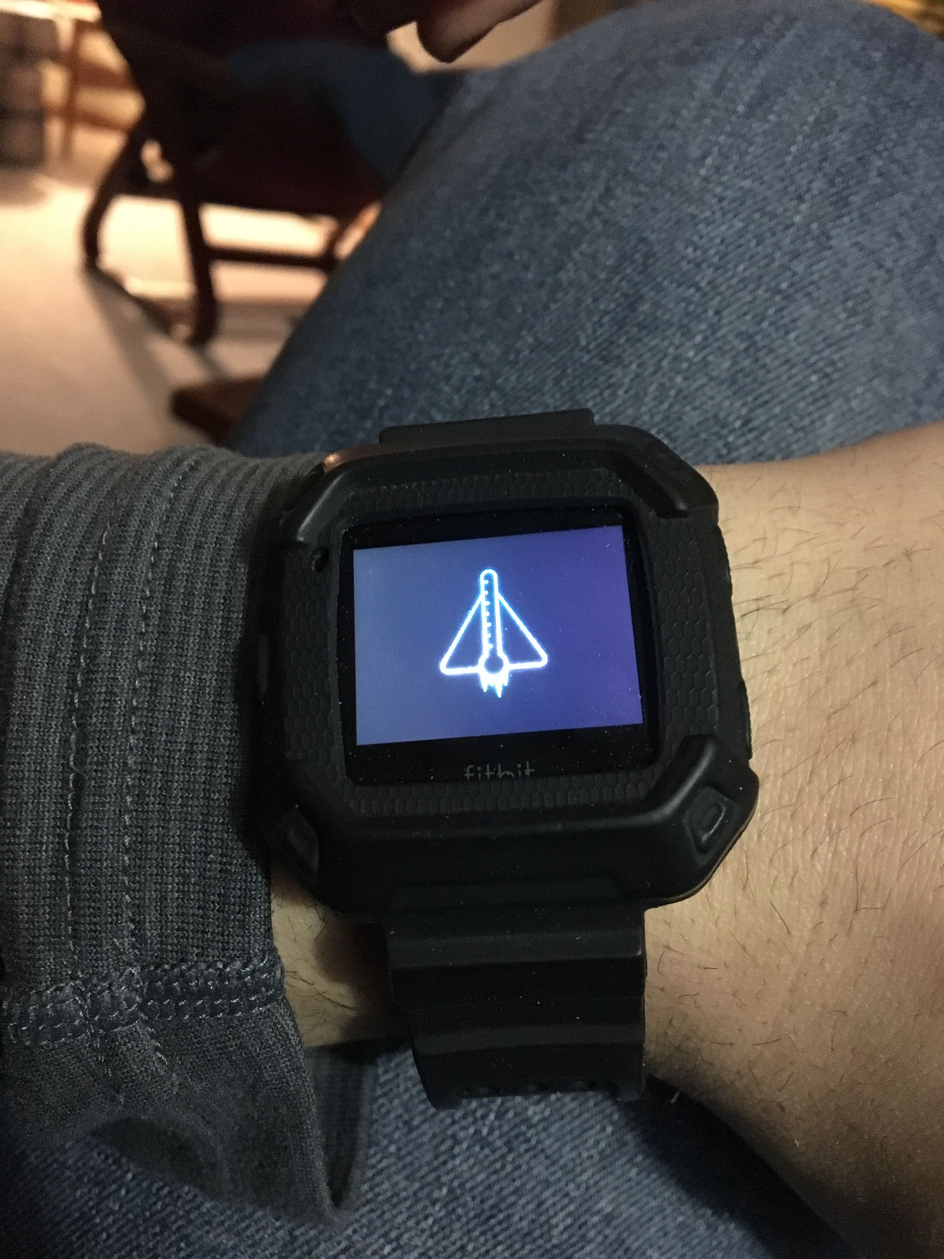 fitbit blaze frozen screen