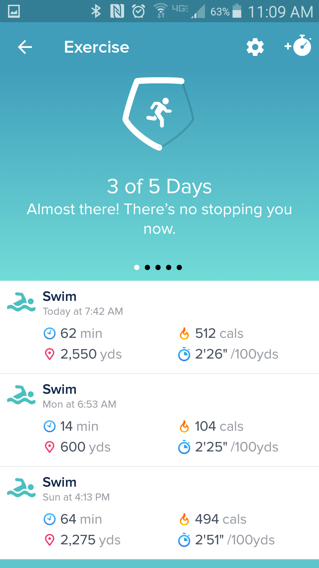 fitbit ionic for swimming