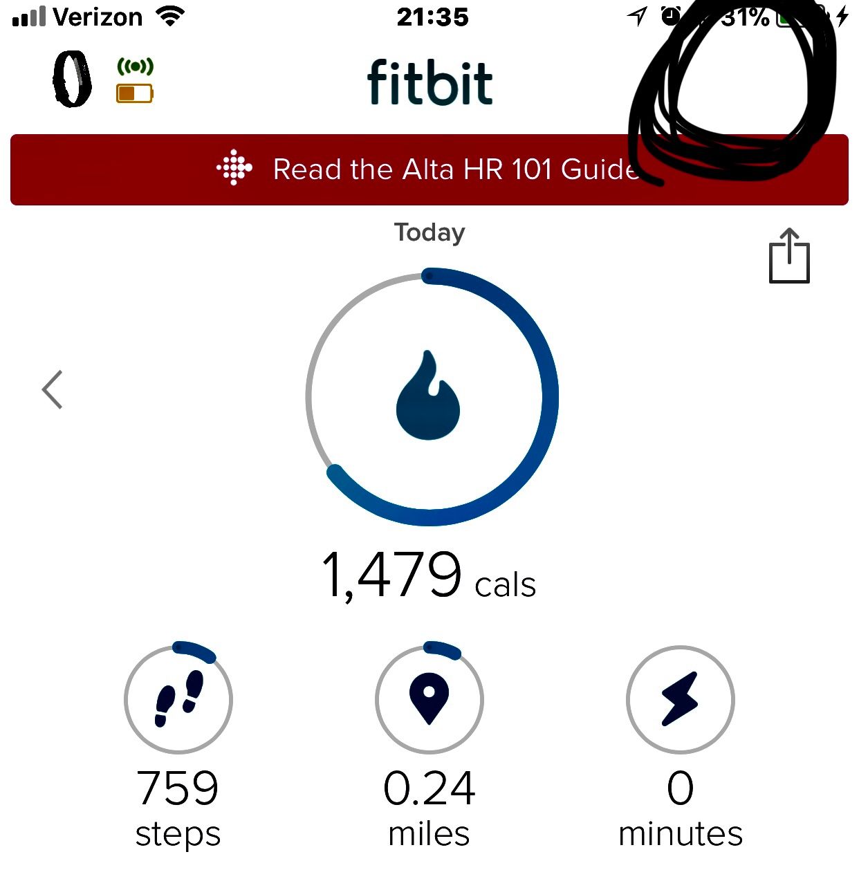 fitbit charge 3 icons