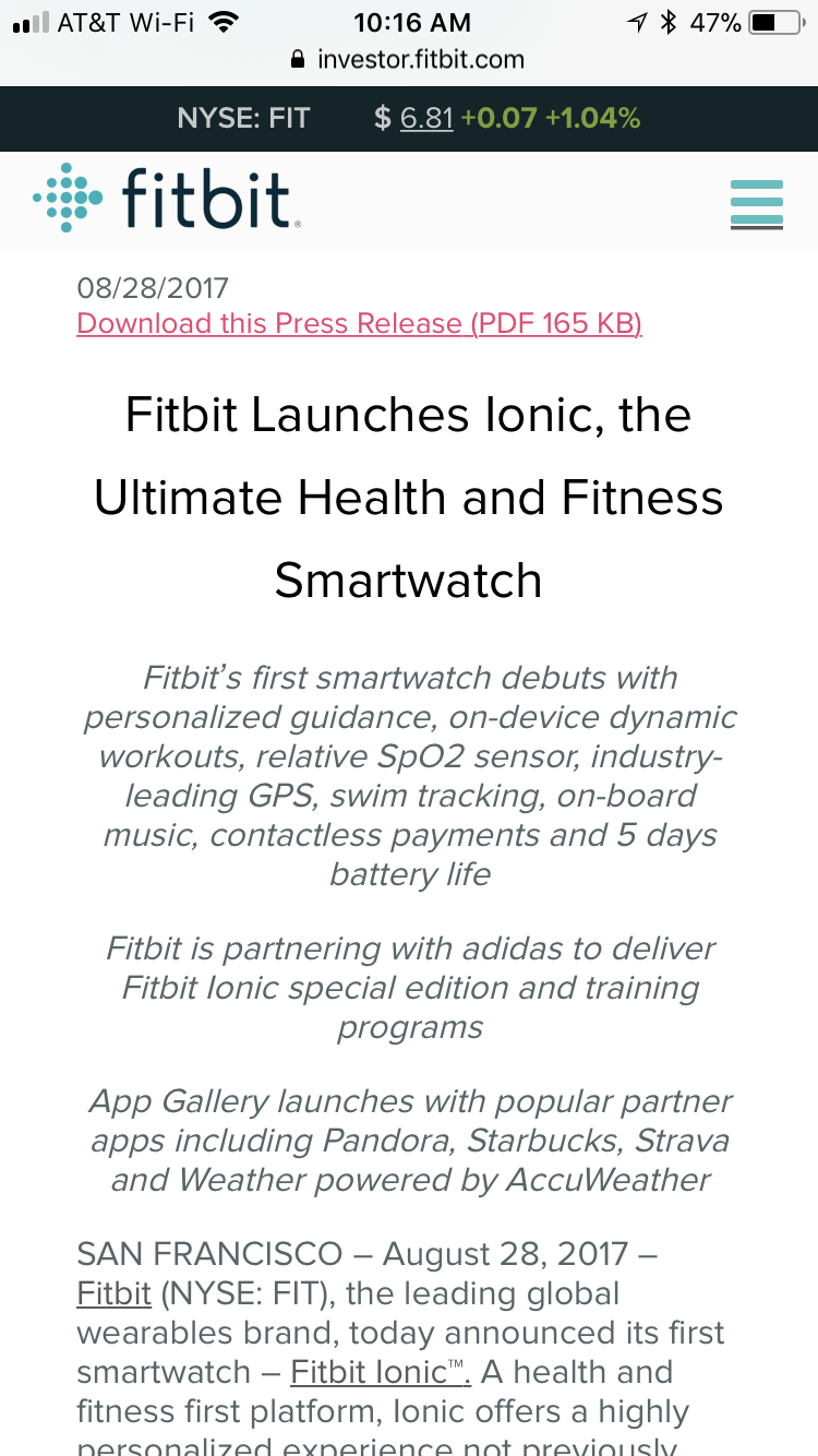 spo2 fitbit ionic