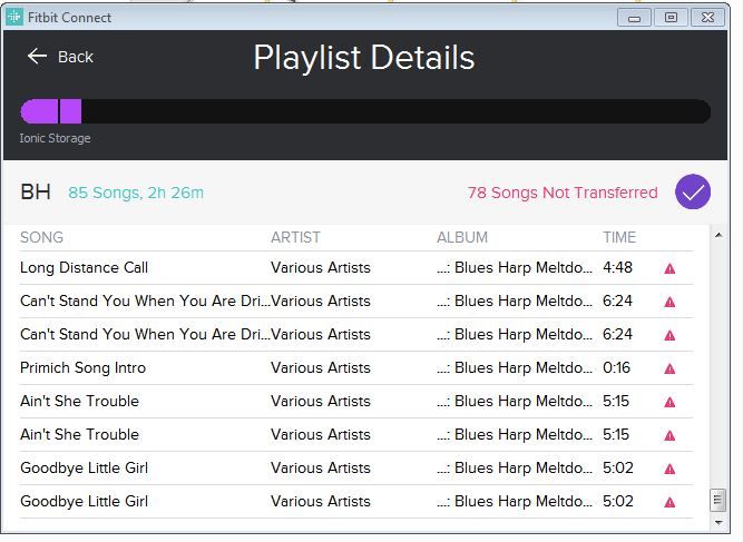how to transfer music from mac to fitbit versa